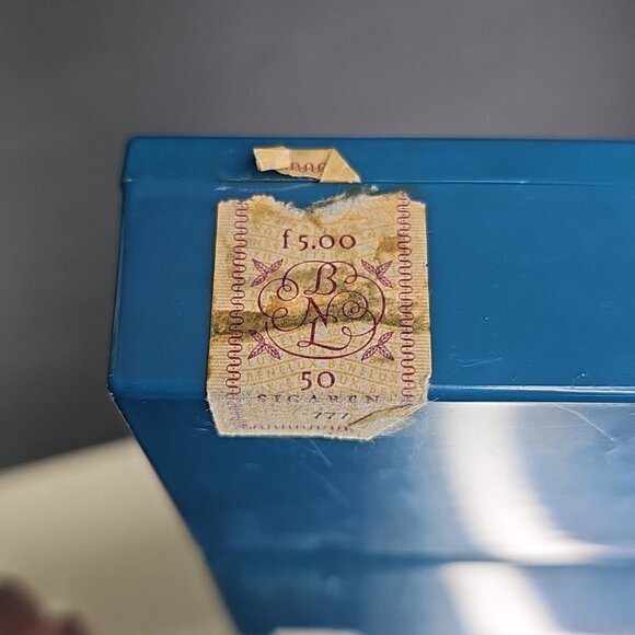 Ritmeester Tunica Container Box Blue 50 Cigarillos Holland Read Vintage - Picture 3 of 12